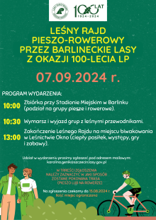 Leśny Rajd Pieszo-Rowerowy z okazji 100-lecia